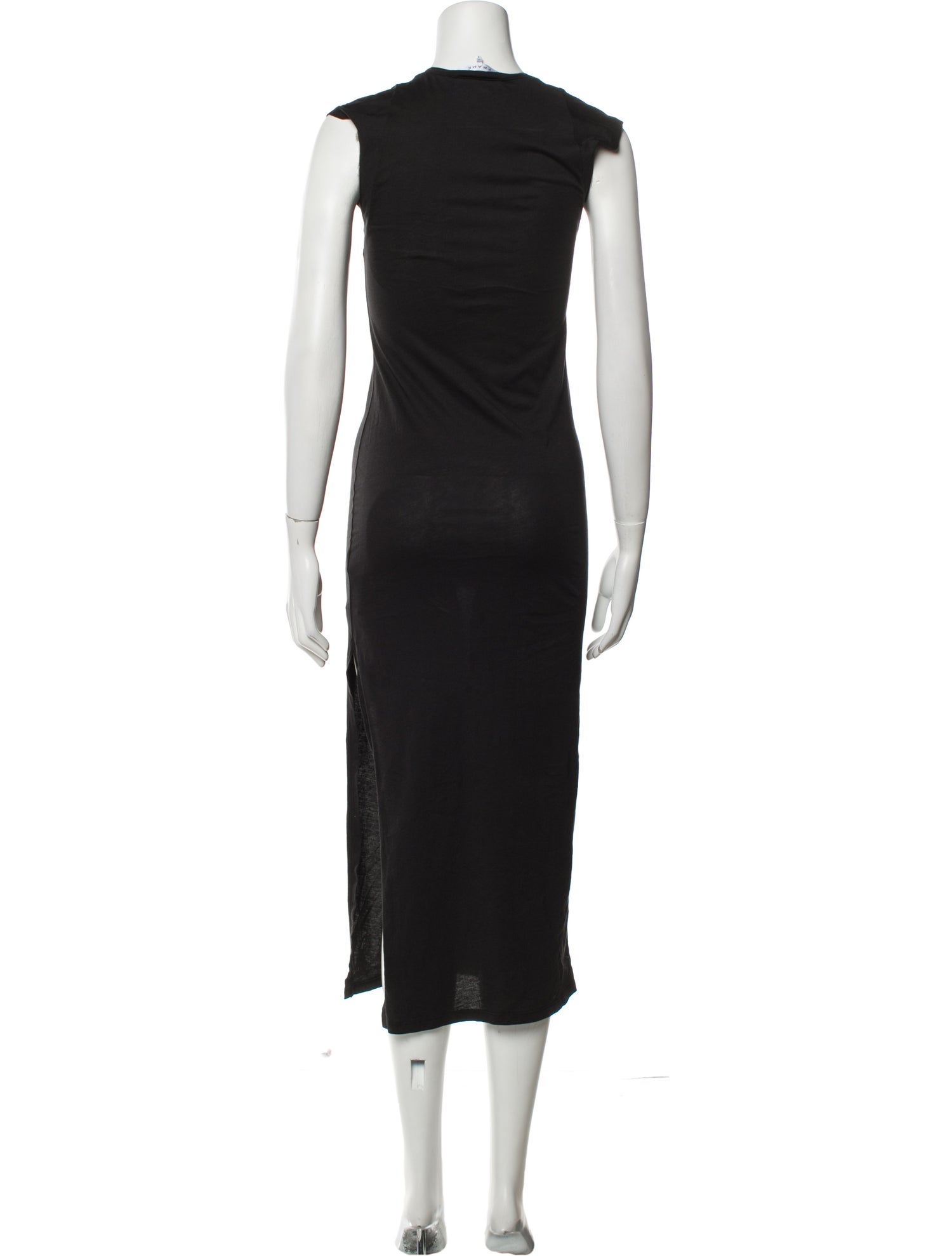 FRAME Crew Neck Midi Length Dress
